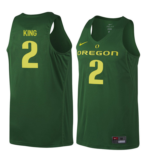 Men #2 Louis King Oregon Ducks College Basketball Jerseys Sale-Dark Green